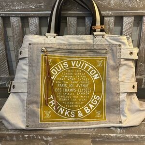 RARE Louis Vuitton Denim Globe Shopper GM